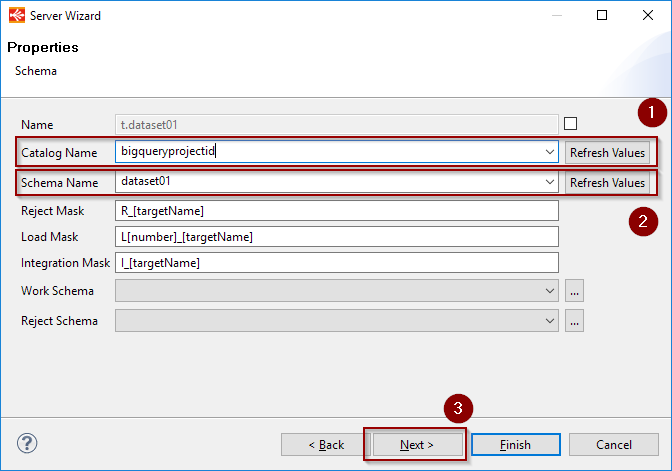 metadata project dataset selection